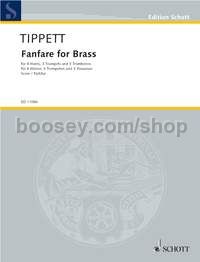 Fanfare No. 1 for Brass - 4 horns in F, 3 trumpets in Bb and 3 trombones (score)