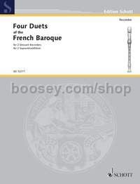 4 Duets of the French Baroque - 2 descant recorders