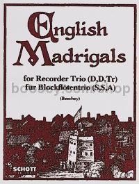 English Madrigals - 3 recorders (SSA) (performance score)
