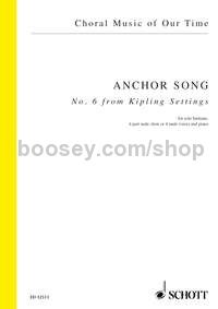 Anchor Song - baritone, men's choir (or 4 male voices) and piano (choral score)