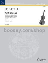 12 Sonatas op. 6 Vol. 1 - violin and basso continuo