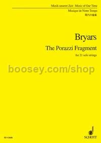 The Porazzi Fragment - 21 solo-strings (study score)
