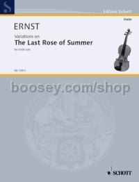 The Last Rose of Summer - violin