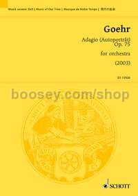 Adagio (Autoporträt) op. 75 - orchestra (study score)