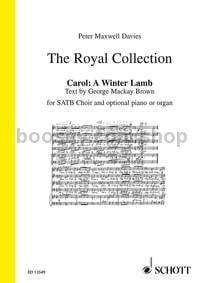 Carol: A Winter Lamb - mixed choir with piano or organ ad lib. (choral score)