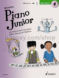 Piano Junior: Duet Book 4 (Book + Download)