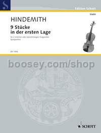 Schulwerk für Instrumental-Zusammenspiel op. 44/1 - 2 violins or 2-part violin choir