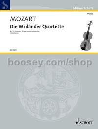 Die Mailänder Quartette KV Anh. 212 - string quartet (set of parts)