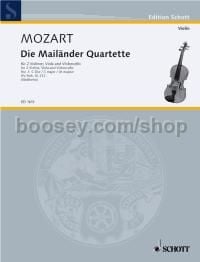 Die Mailänder Quartette KV Anh. 211 - string quartet (set of parts)