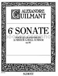 Sonata No. 6 in B minor op. 86/6 - Organ