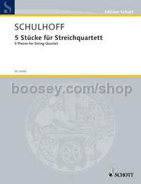 5 Pieces for String Quartet - string quartet (score & parts)