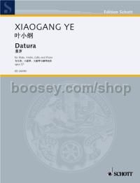 Datura op. 57 - flute, violin, cello & piano (score & parts)