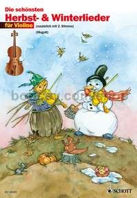 Die schönsten Herbst- und Winterlieder - 1-2 violins