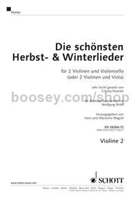 Die schönsten Herbst- und Winterlieder - violin 2 part
