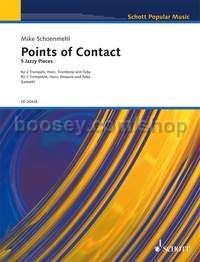 Points of Contact - 2 trumpets in Bb, horn in F, trombone & tuba (score & parts)