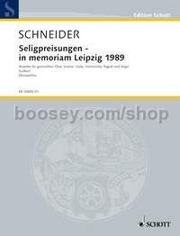 Die Seligpreisungen - in memoriam Leipzig 1989 (choral score)