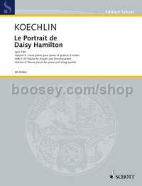 Le Portrait de Daisy Hamilton op. 140 Vol. 6 - piano quintet (score & parts)