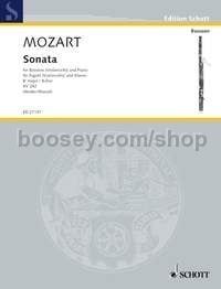 Sonata in Bb major KV 292 - bassoon (cello) & piano