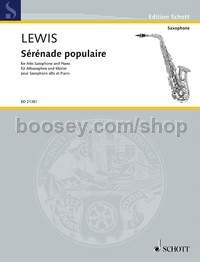 Sérénade populaire - alto saxophone & piano