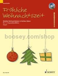 Fröhliche Weihnachtszeit - 1-2 descant recorders (+ CD)