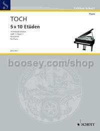 10 Concert Etudes op. 55 Band 1 - Piano