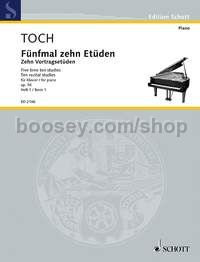 10 Vortrags-Etüden op. 56 - piano