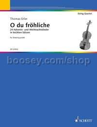Oh du fröhliche - string quartet (score & parts)