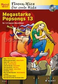 Megastarke Popsongs Band 13 - 1-2 soprano recorders (+ CD)