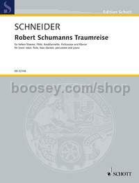 Robert Schumanns Traumreise op. 35 - lower voice, flute, bass clarinet, percussion and piano (score 