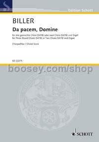 Da pacem, Domine - 3 choirs (SATB) or 2 choirs (SATB) & organ (choral score)