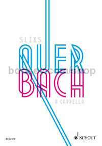 Quer Bach A Cappella for mixed choir or soloists (STTBarB)