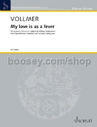 My love is as a fever (String Quartet Score & Parts)