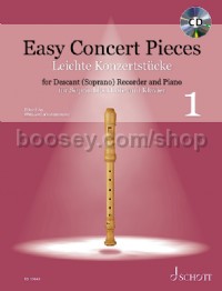 Easy Concert Pieces Band 1 (Descant Recorder Book & CD)
