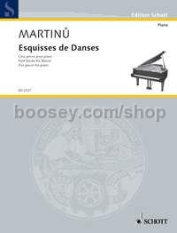Esquisses de Danses H 220 - piano