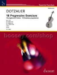 18 Progressive Exercises op. 120 for Cello