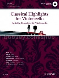 Classical Highlights: Cello & Piano (Book & Online Audio)