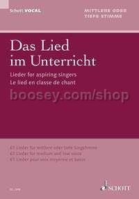 Lieder for aspiring singers - voice & piano