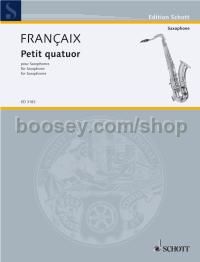 Petit quatuor - 4 saxophones (SATBar) (set of parts)