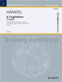 6 Fuguettas - treble recorder & piano (harpsichord)
