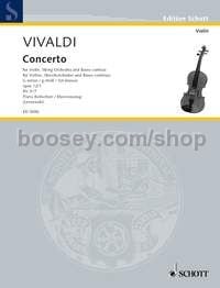 Concerto in G minor op. 12/1 RV 317 / PV 343 - violin & piano reduction