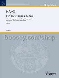 Ein Deutsches Gloria op. 86 - mixed choir (SATB/SATB) (score)