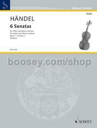 6 Sonatas Band 1 - violin & harpsichord; cello ad lib. (score & parts)