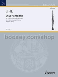 Divertimento - 3 clarinets (Bb) & 1 bass clarinet (Bb) (set of parts)