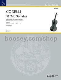 12 Trio Sonatas op. 3 Band 1 - 2 violins & basso continuo