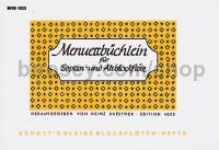 Menuettbüchlein - Descant & Treble Recorder