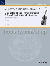 3 Sonatas of the French Baroque - violin & basso continuo; cello ad lib.