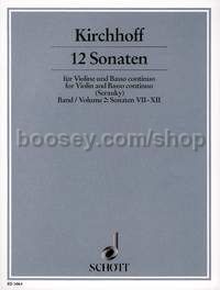 12 Sonatas Band 2 - violin & basso continuo