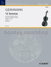 12 Sonatas op. 1 Band 1 - violin & basso continuo