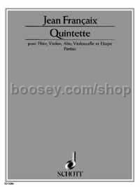 Quintet - flute, violin, viola, cello & harp (set of parts)