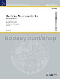 Barocke Musizierstücke - 2 soprano- & 1 treble recorder